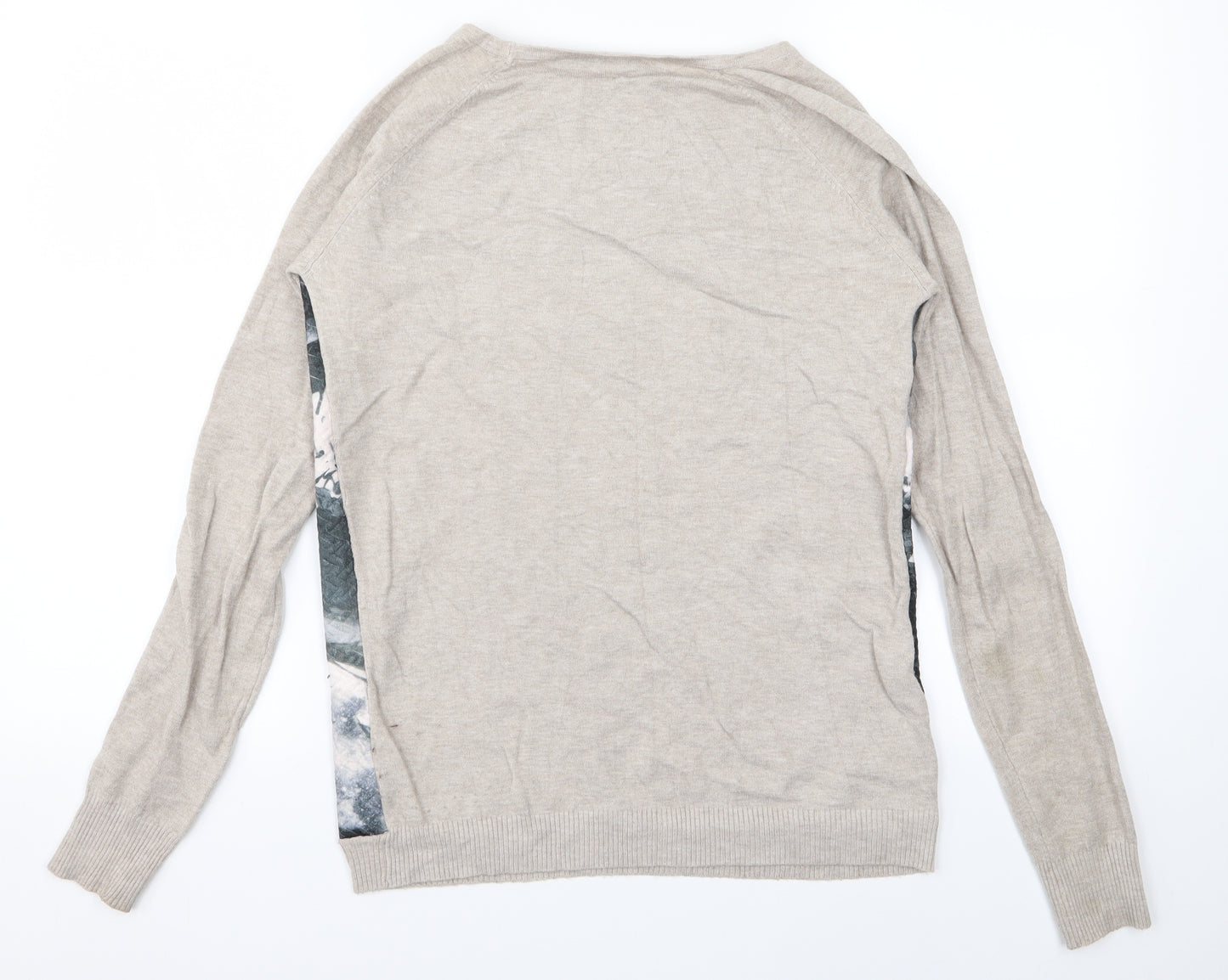 CC Fashion Womens Beige   Pullover Jumper Size L