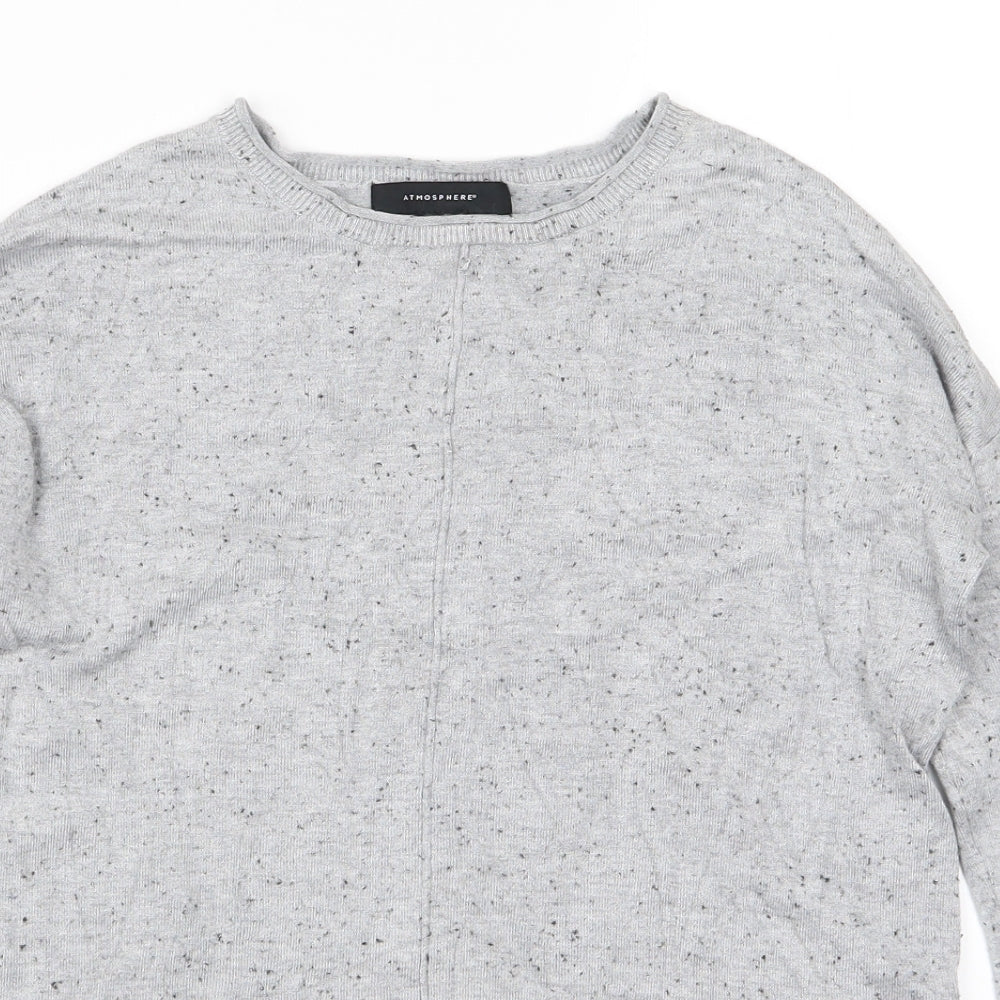Atmosphere Womens Grey  Knit Pullover Jumper Size 8