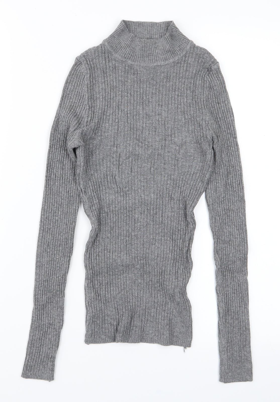 Primark Womens Grey  Knit Pullover Jumper Size 2XS