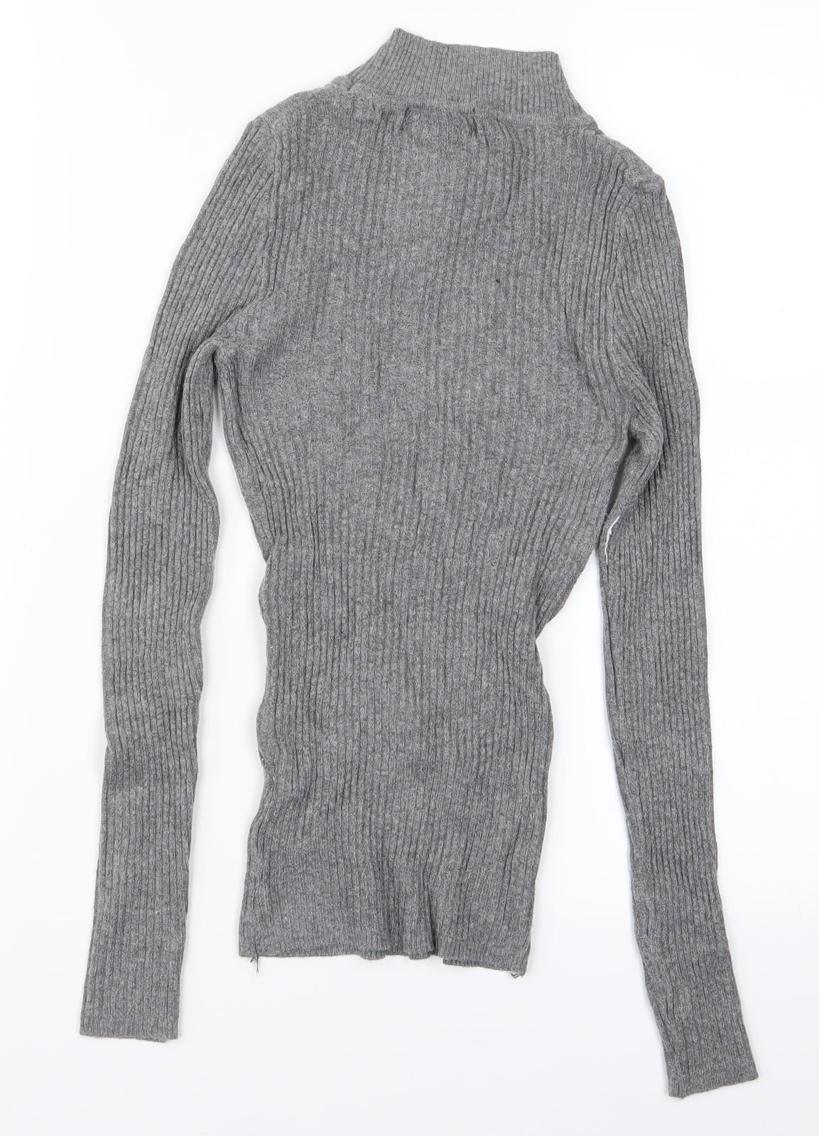 Primark Womens Grey  Knit Pullover Jumper Size 2XS