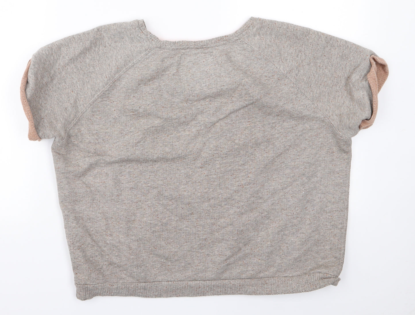 Superdry Womens Grey   Cropped T-Shirt Size M