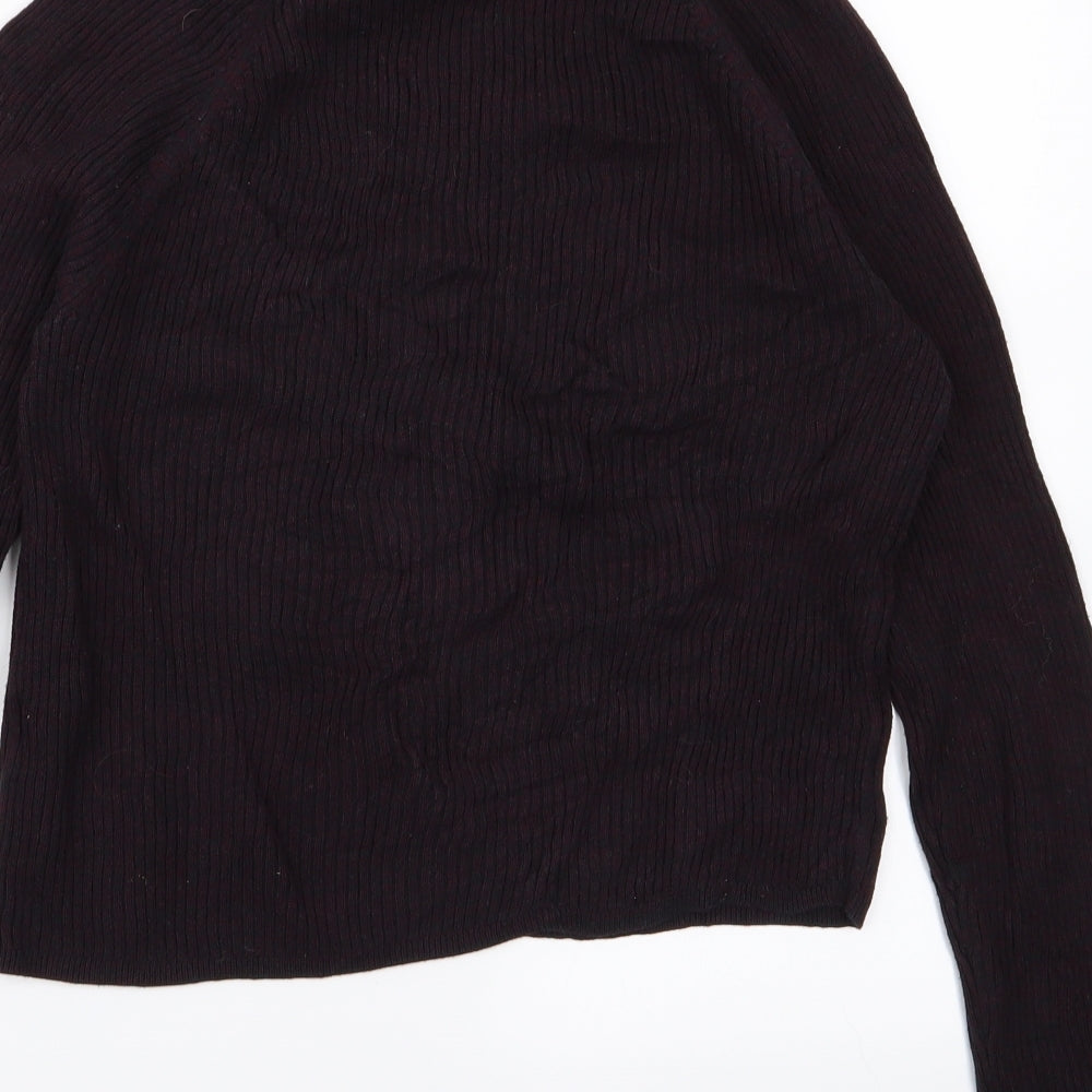 New Look Womens Purple  Knit Pullover Jumper Size 10