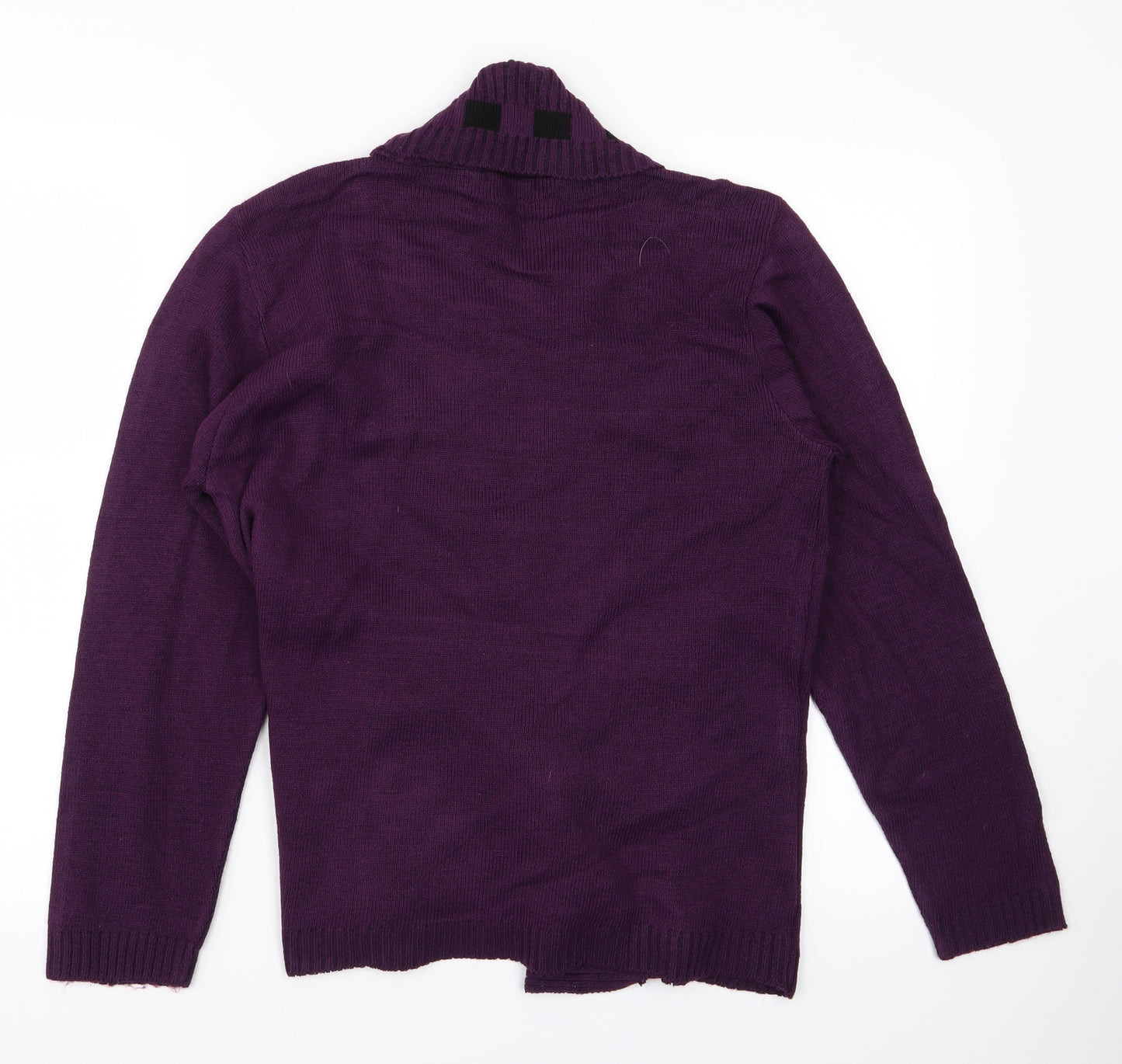 Glimpse Design Womens Purple  Knit Pullover Jumper Size M