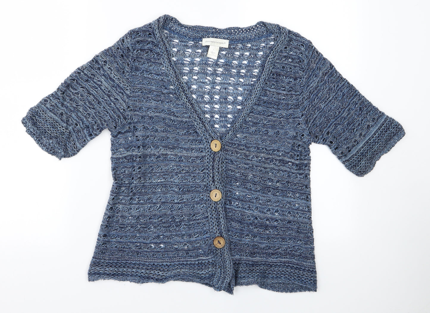 Christopher & Banks Womens Blue   Cardigan Jumper Size S