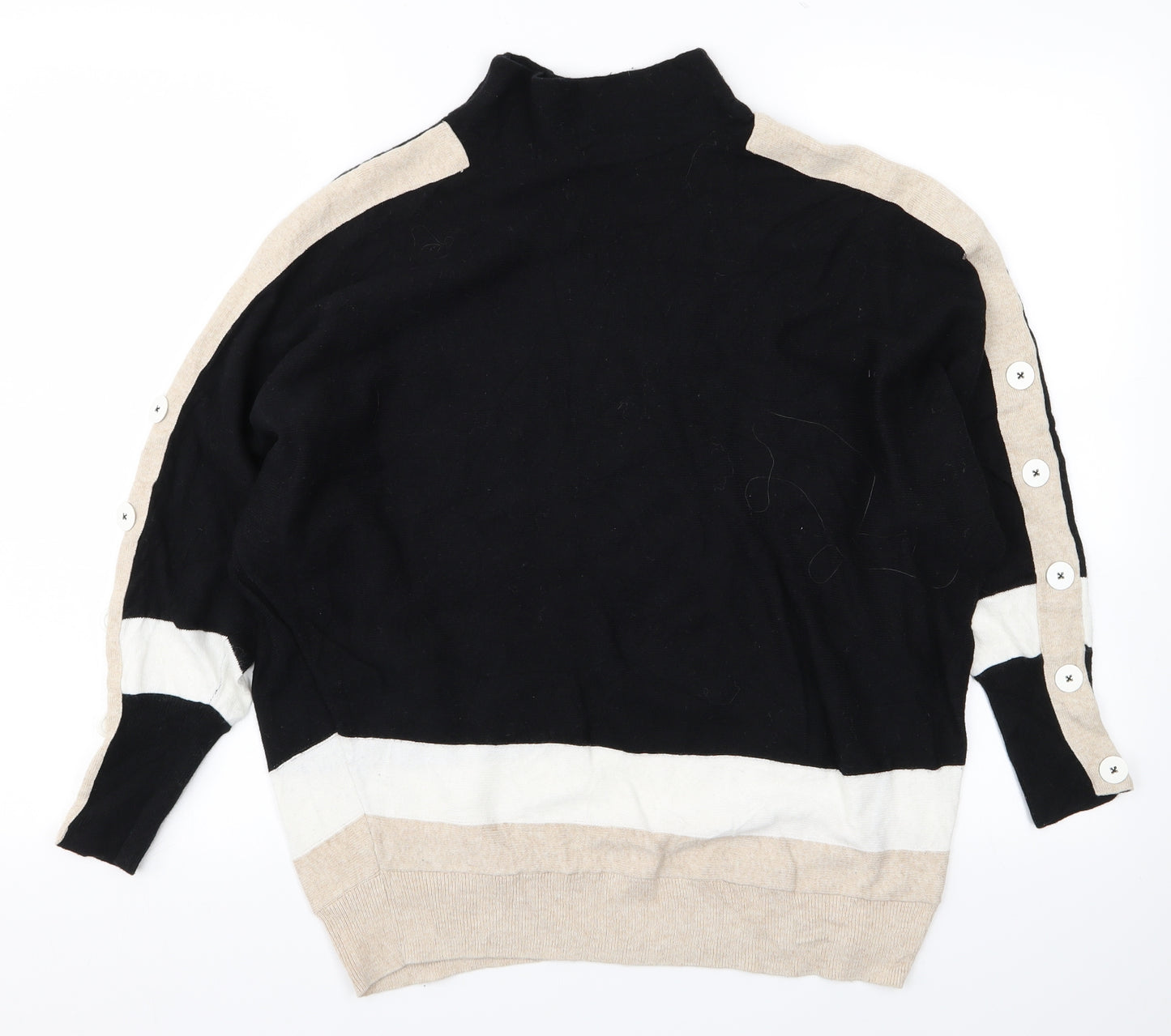 Mint Velvet Womens Black  Knit Pullover Jumper Size M