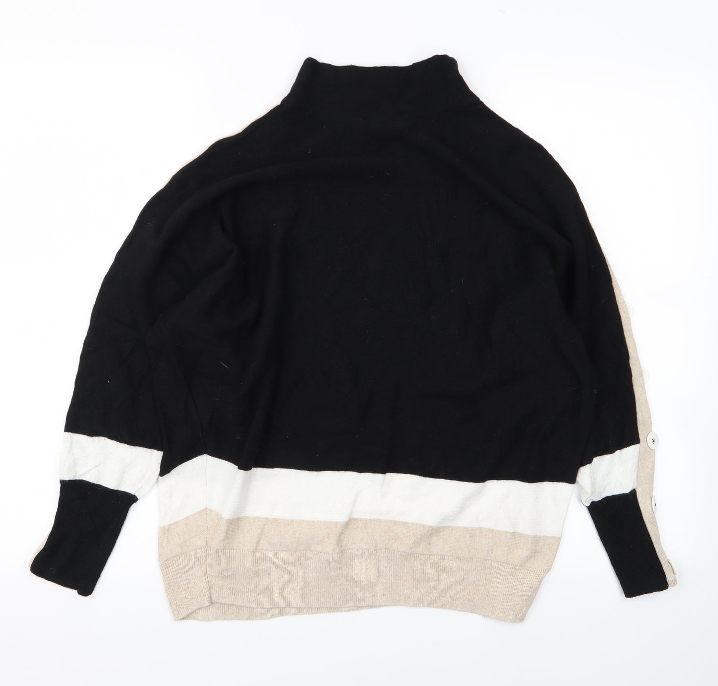 Mint Velvet Womens Black  Knit Pullover Jumper Size M