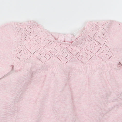NEXT Girls Pink  Knit A-Line  Size 3-6 Months