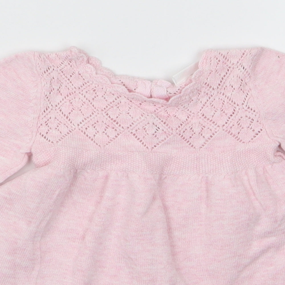 NEXT Girls Pink  Knit A-Line  Size 3-6 Months