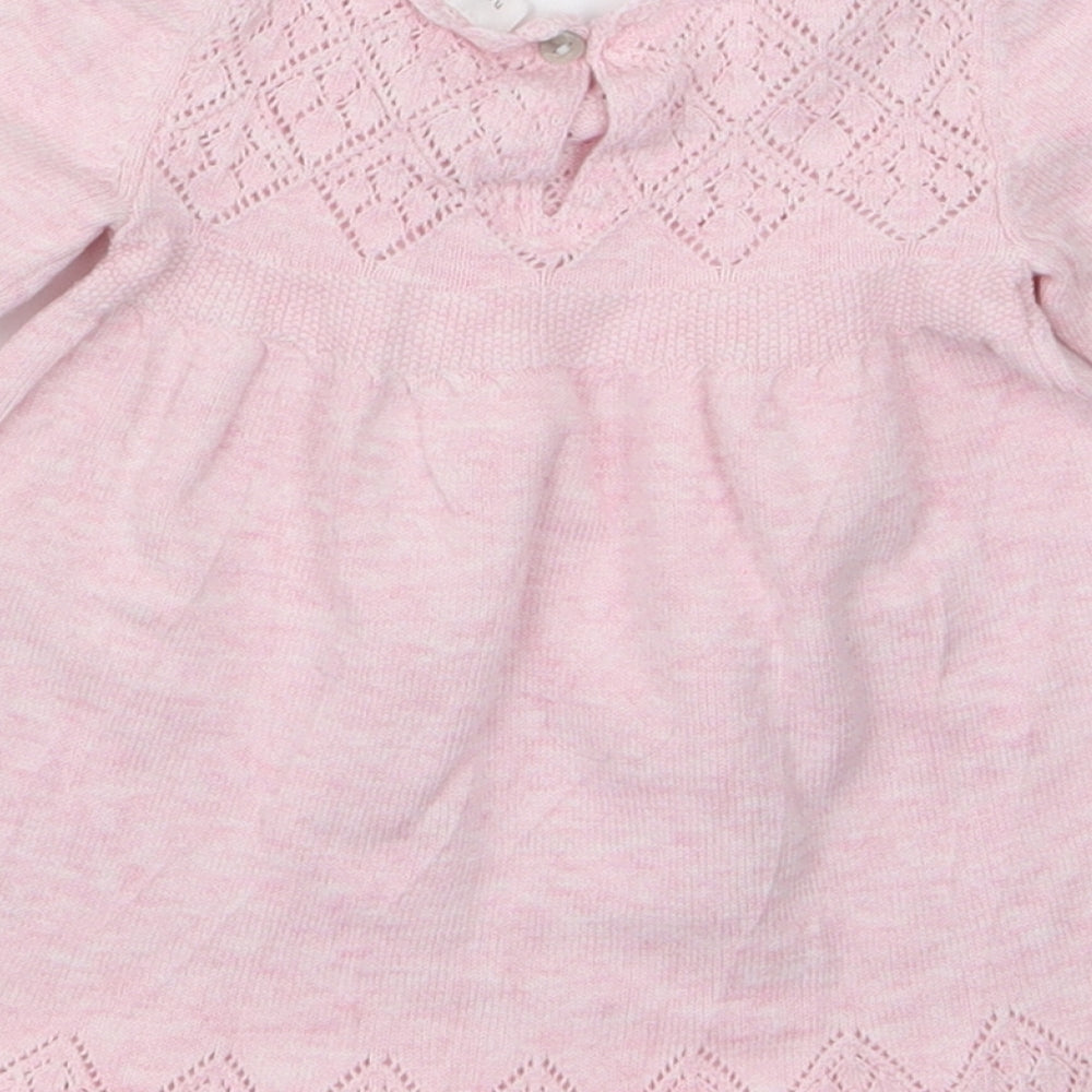 NEXT Girls Pink  Knit A-Line  Size 3-6 Months