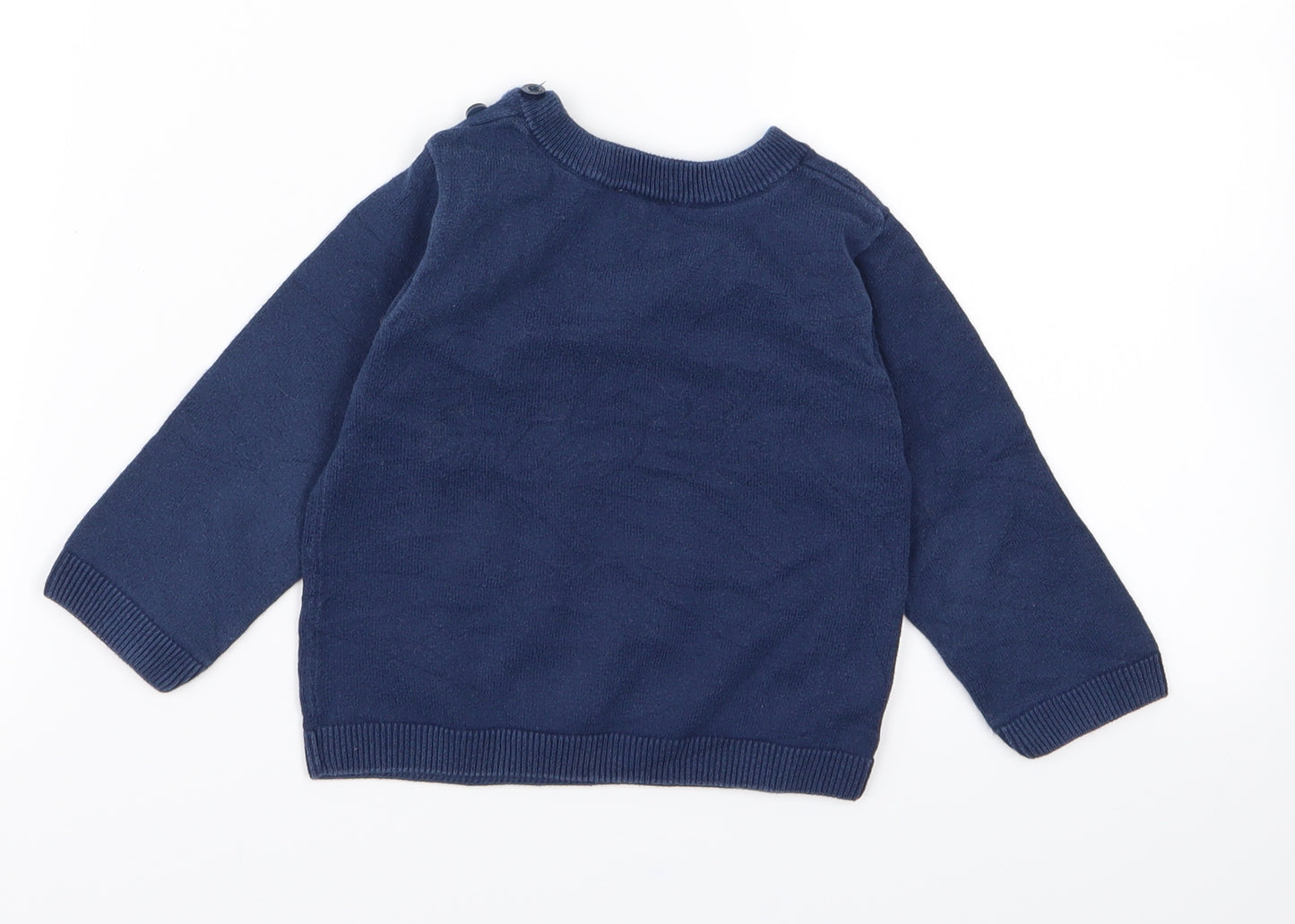 Jacadi Boys Blue  Knit Pullover Jumper Size 3 Years