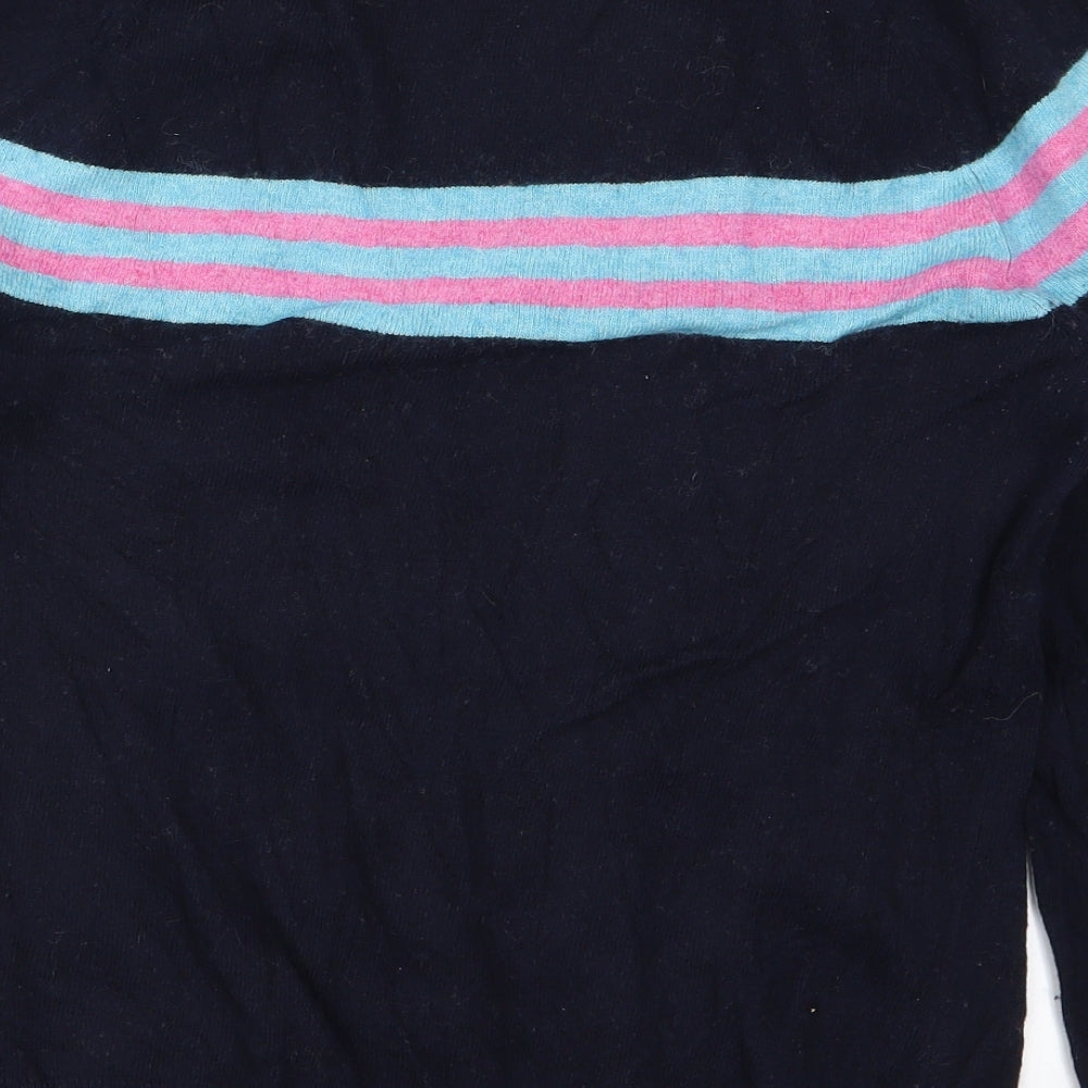 Antoni & Alison Womens Blue Striped Knit Pullover Jumper Size XL