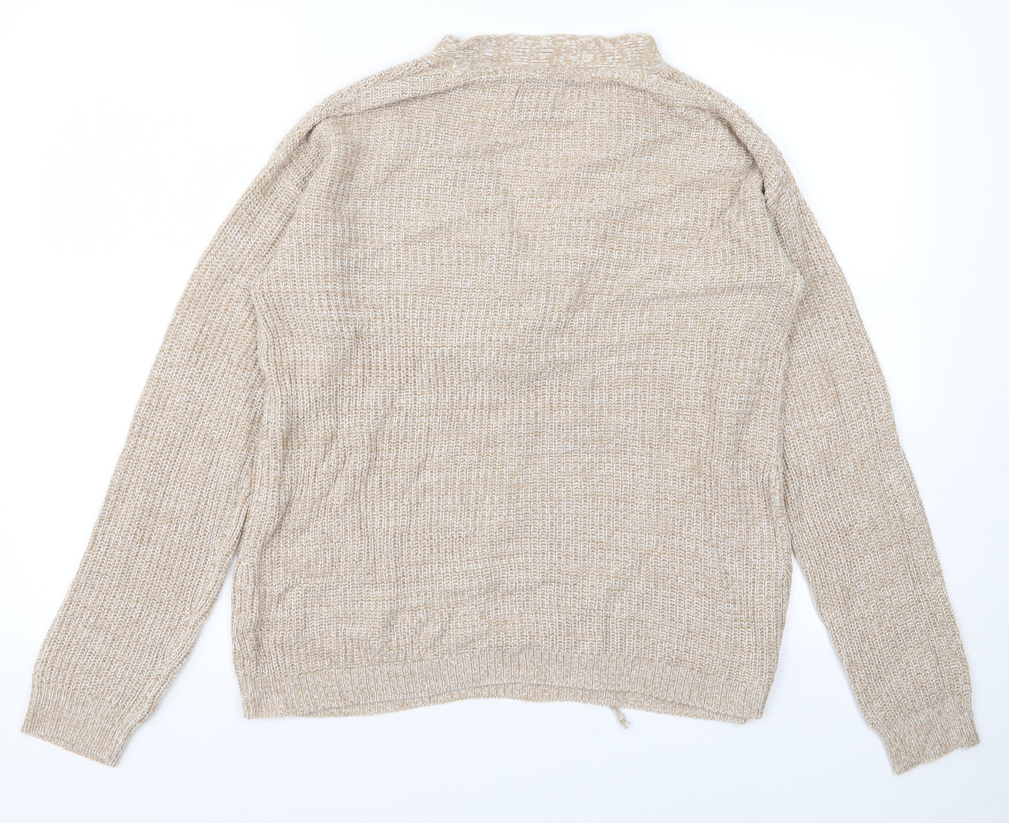 Preworn Womens Beige  Knit Pullover Jumper Size M