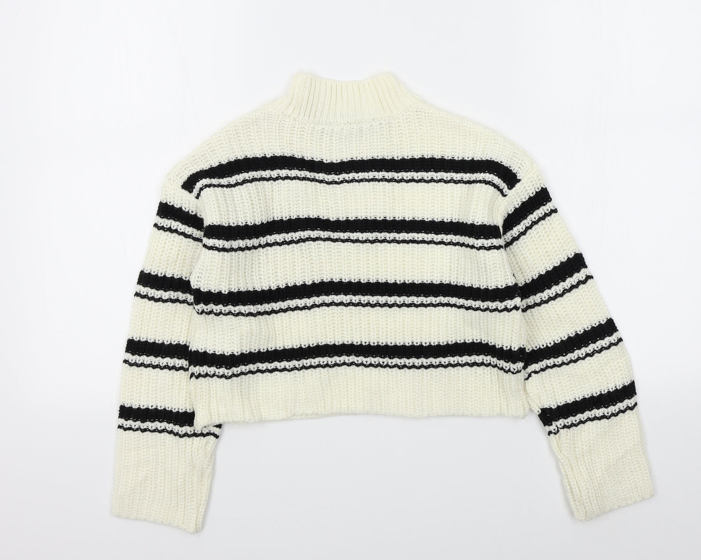 New Look Girls Beige Striped  Pullover Jumper Size 10-11 Years