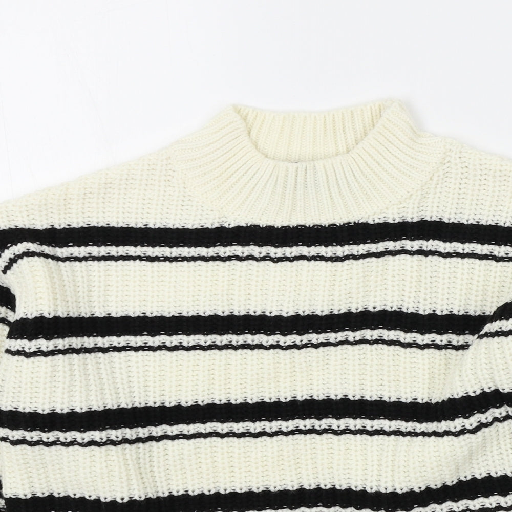 New Look Girls Beige Striped  Pullover Jumper Size 10-11 Years