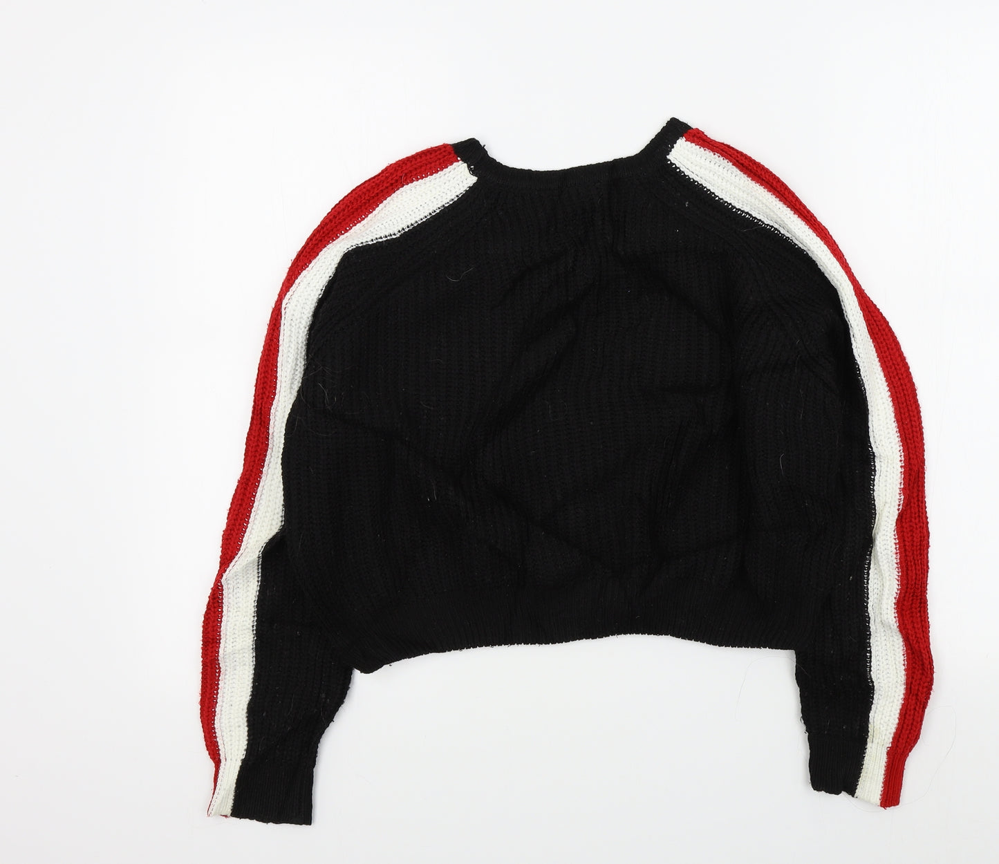 New Look Girls Black Colourblock  Pullover Jumper Size 12-13 Years