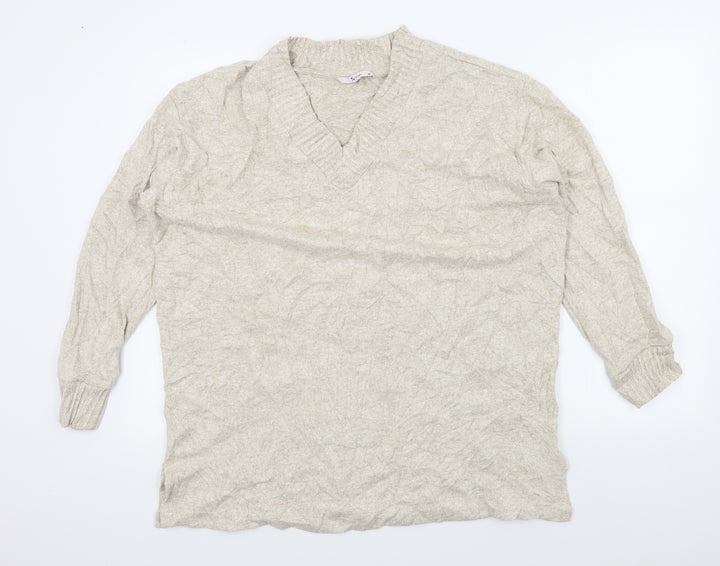 TU Womens Beige Pullover Jumper Size 18