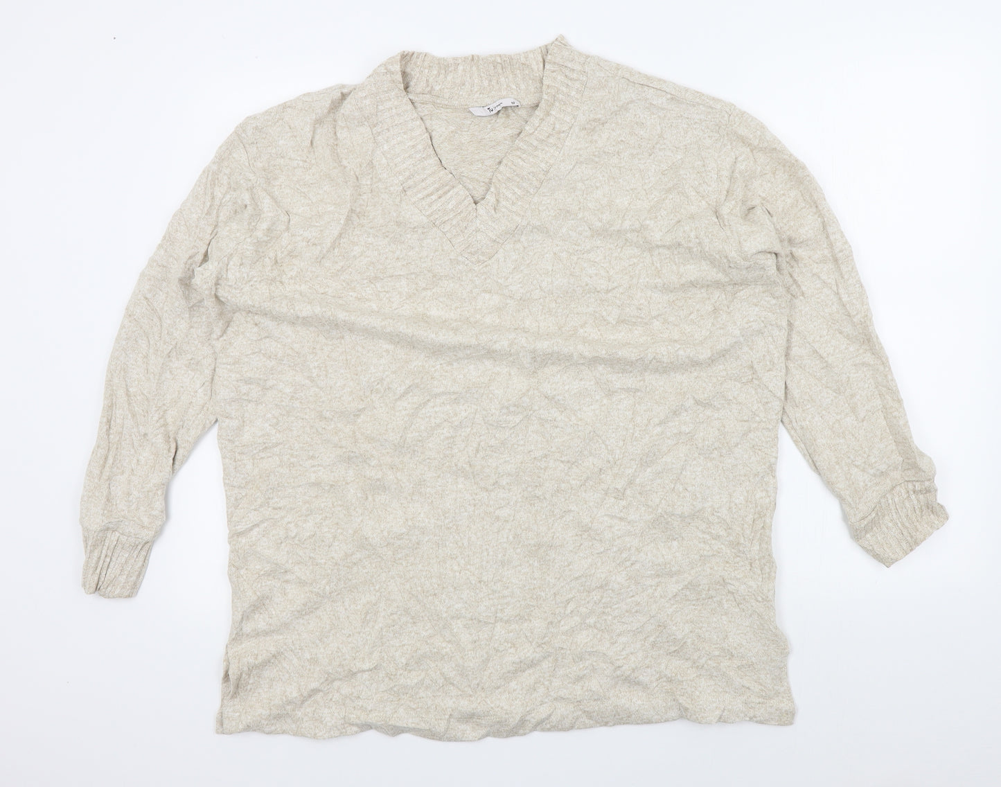 TU Womens Beige   Pullover Jumper Size 18