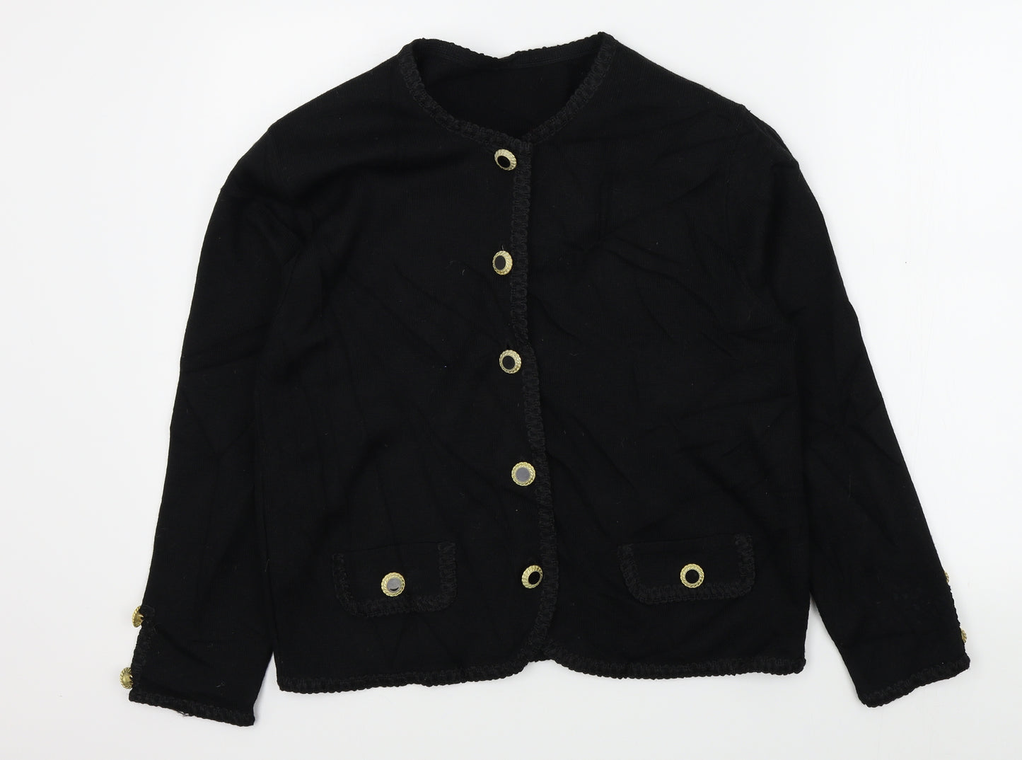 M&S Womens Black   Cardigan Jumper Size 16