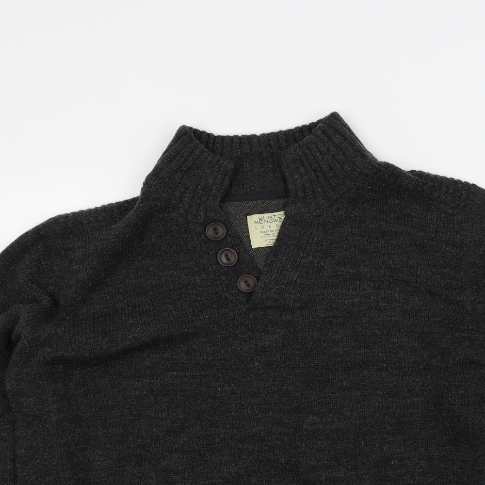 Burton Mens Grey   Pullover Jumper Size XL