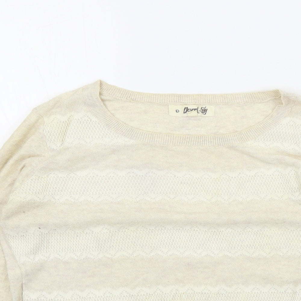 New Look Womens Beige   Pullover Jumper Size S