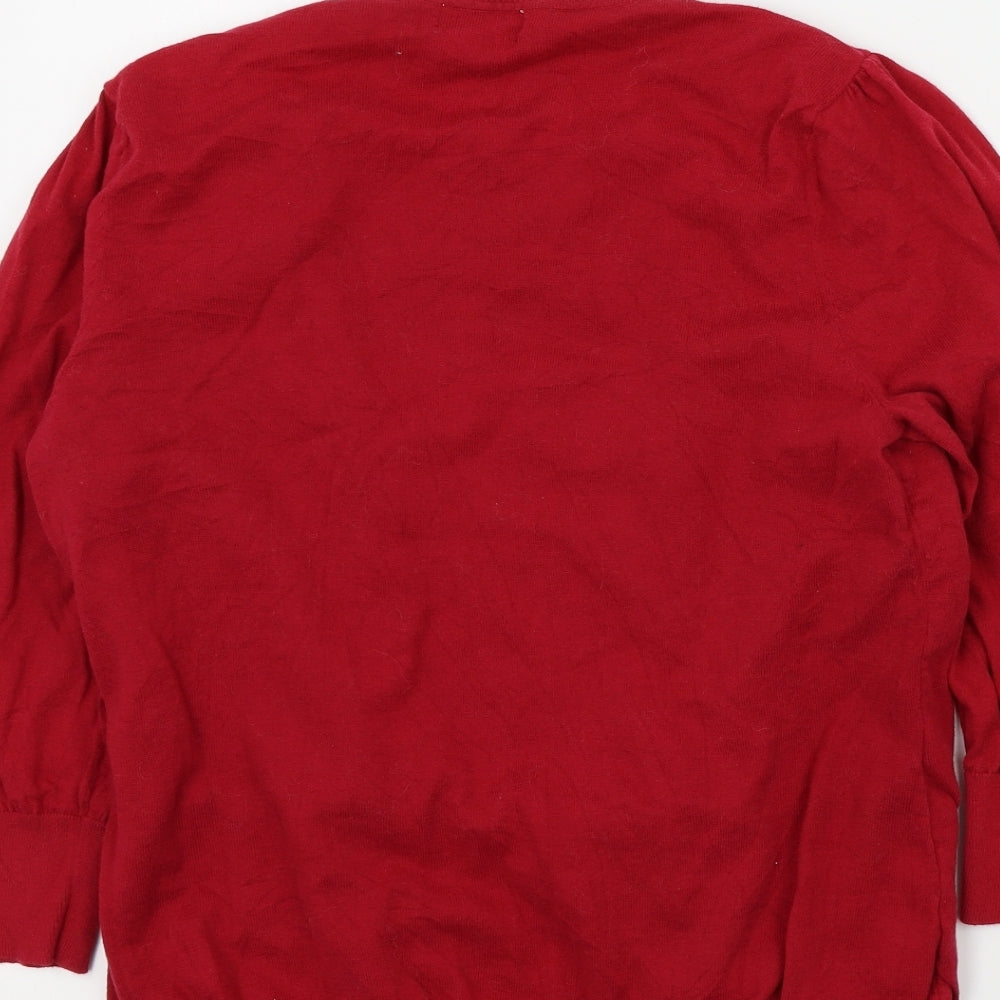 NEXT Womens Red   Pullover Jumper Size 16