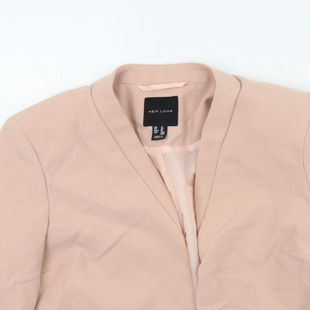 New Look Womens Pink   Jacket Blazer Size 14