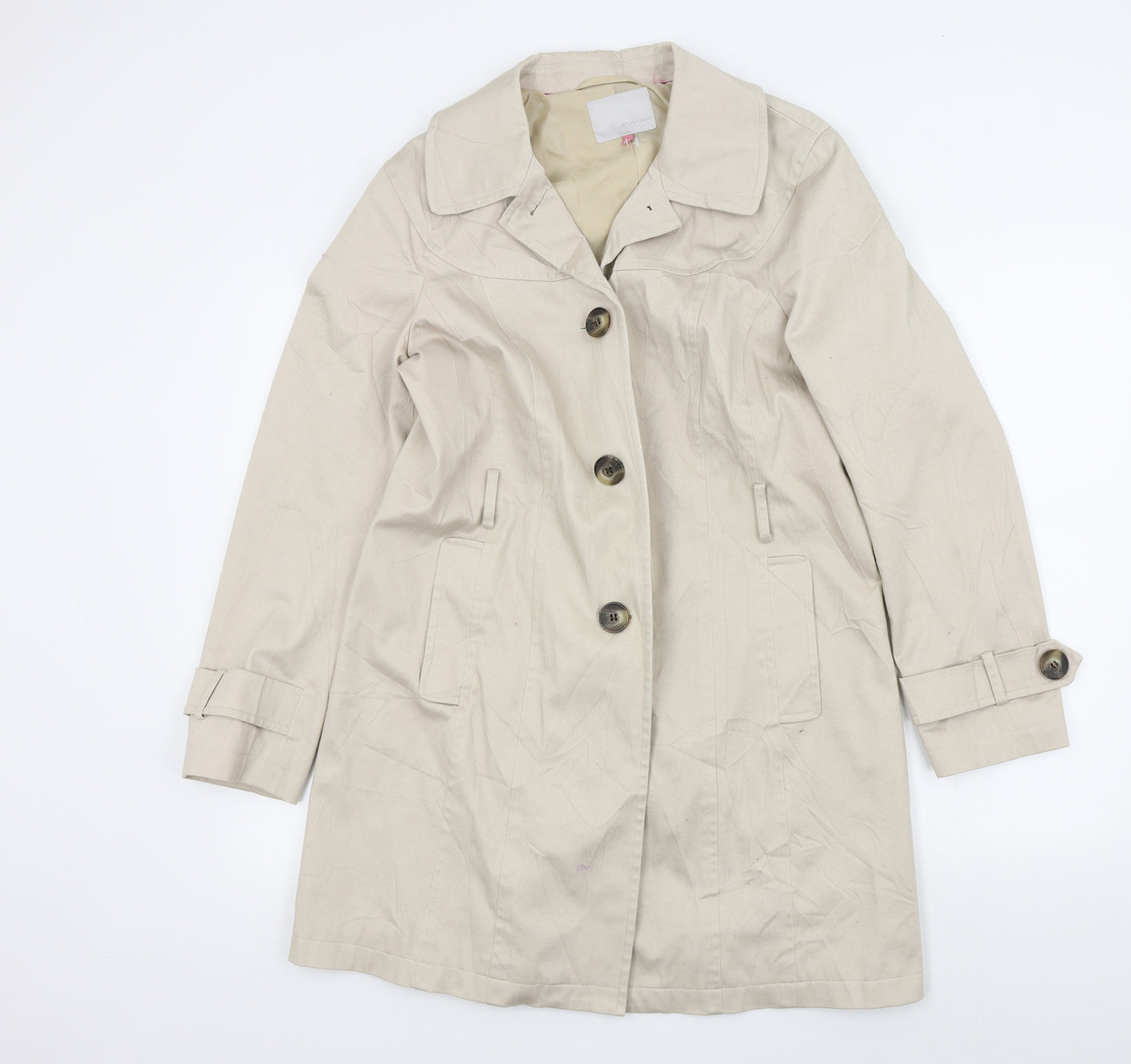 John Lewis Womens Beige   Anorak Jacket Size 14