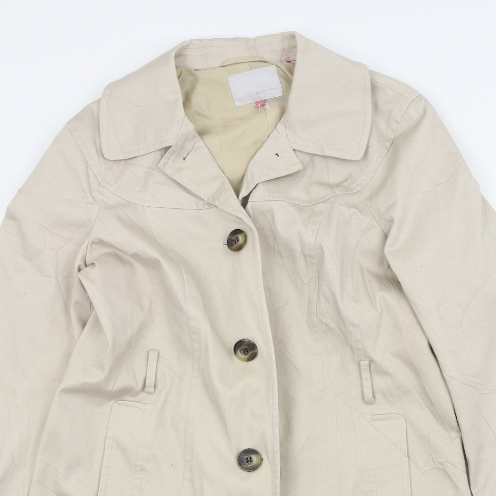 John Lewis Womens Beige   Anorak Jacket Size 14