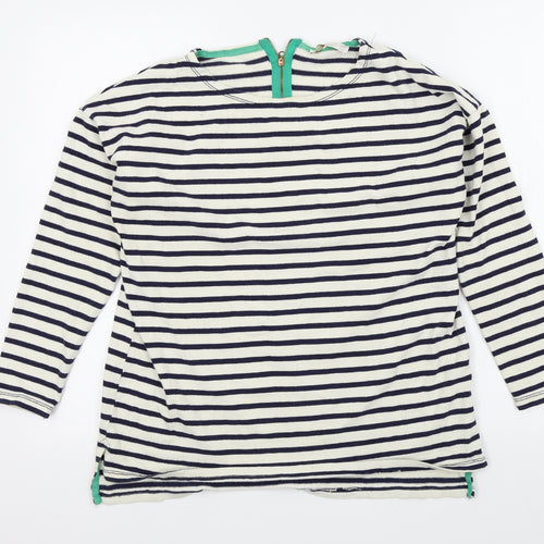 pull bear Womens Beige Striped  Pullover Jumper Size M
