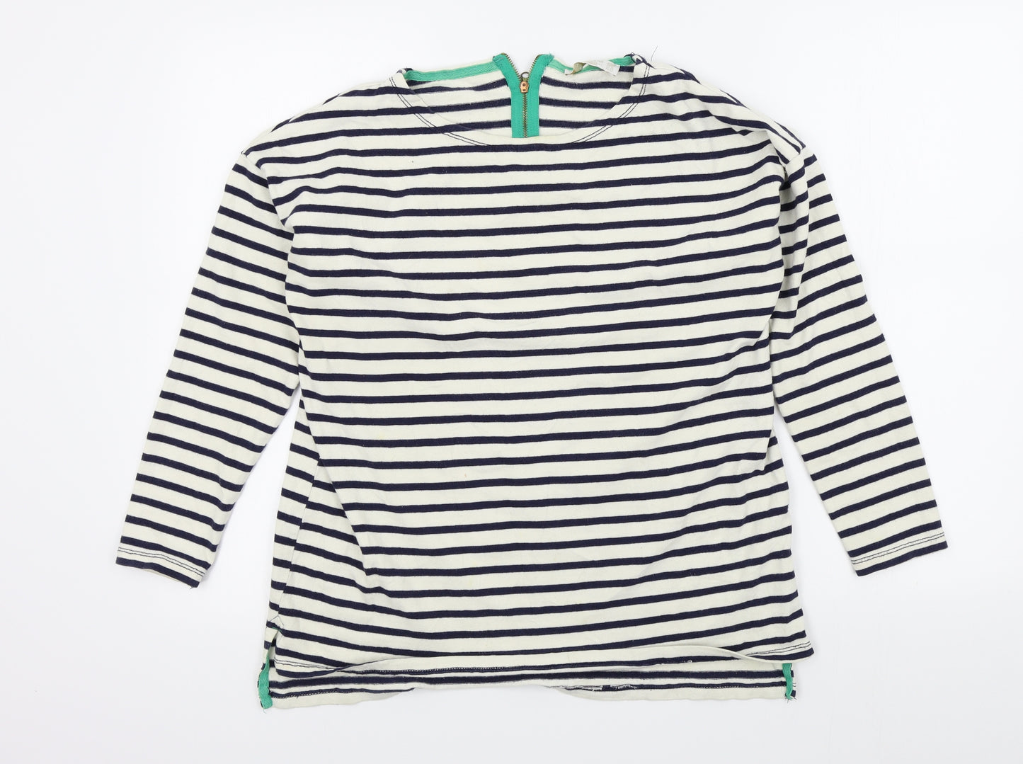 pull bear Womens Beige Striped  Pullover Jumper Size M