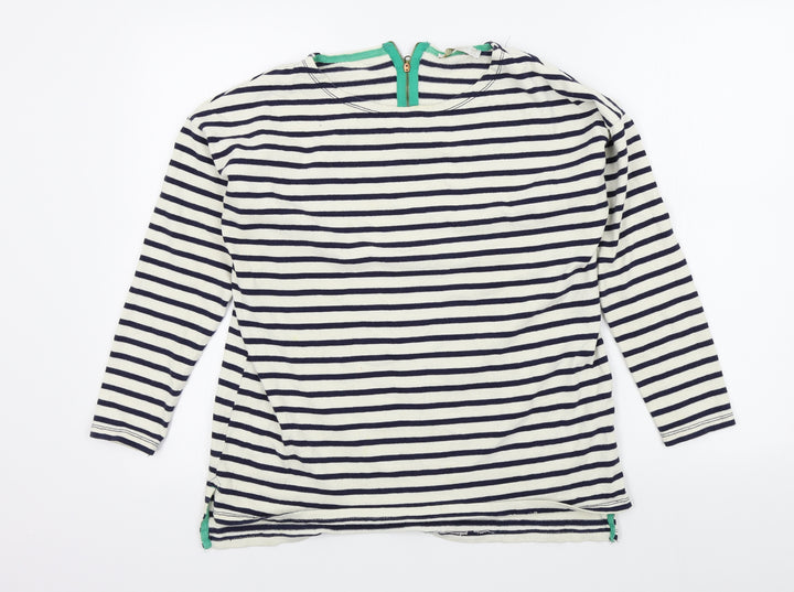 pull bear Womens Beige Striped  Pullover Jumper Size M