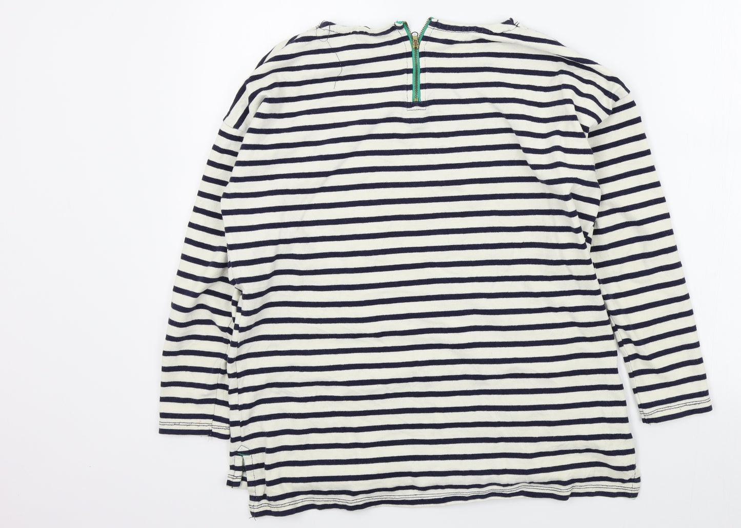 pull bear Womens Beige Striped  Pullover Jumper Size M