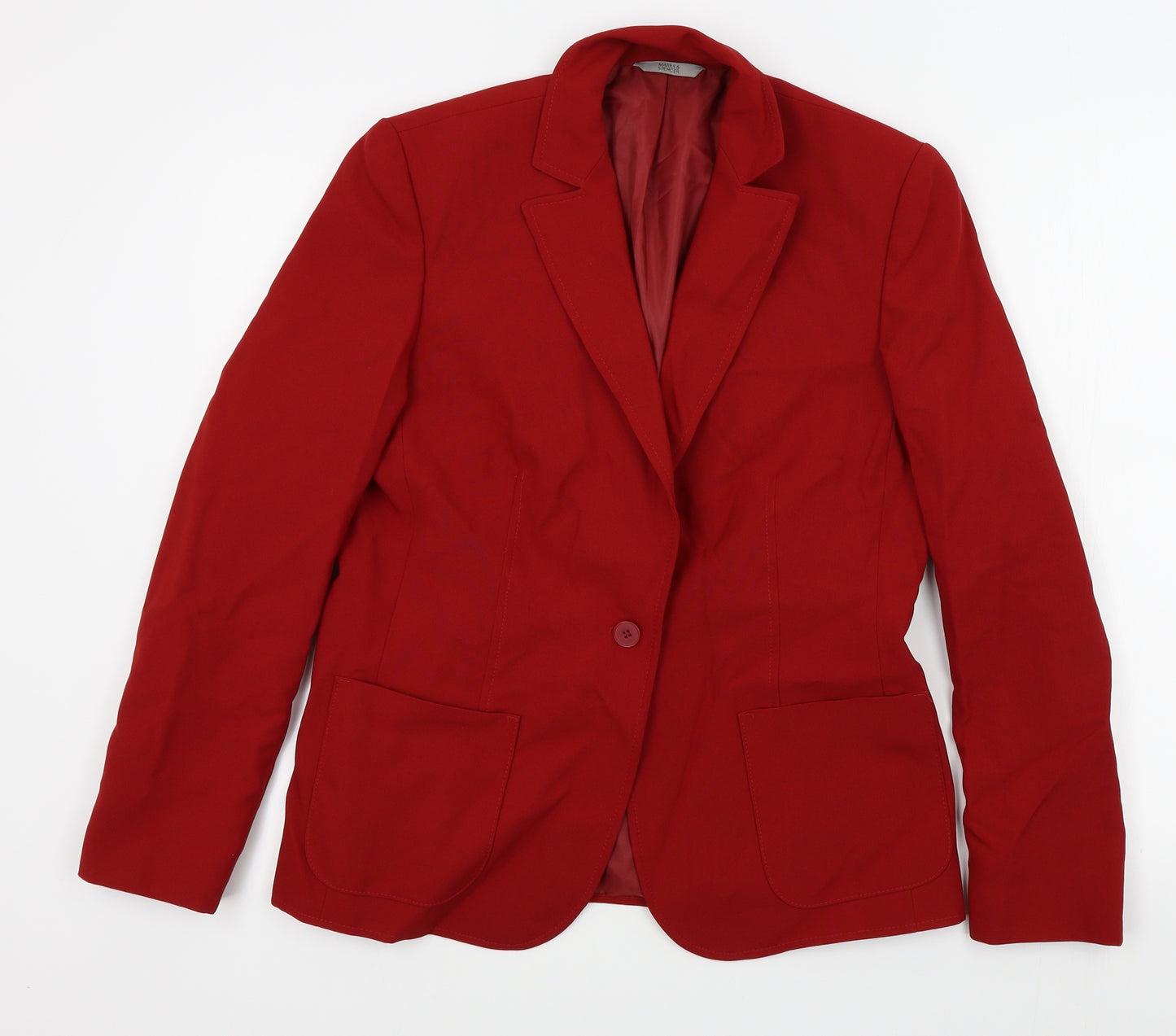 Marks and Spencer  Womens Red   Jacket Blazer Size 12