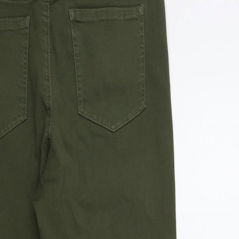 F&F Womens Green  Denim Skinny Jeans Size 14 L27 in