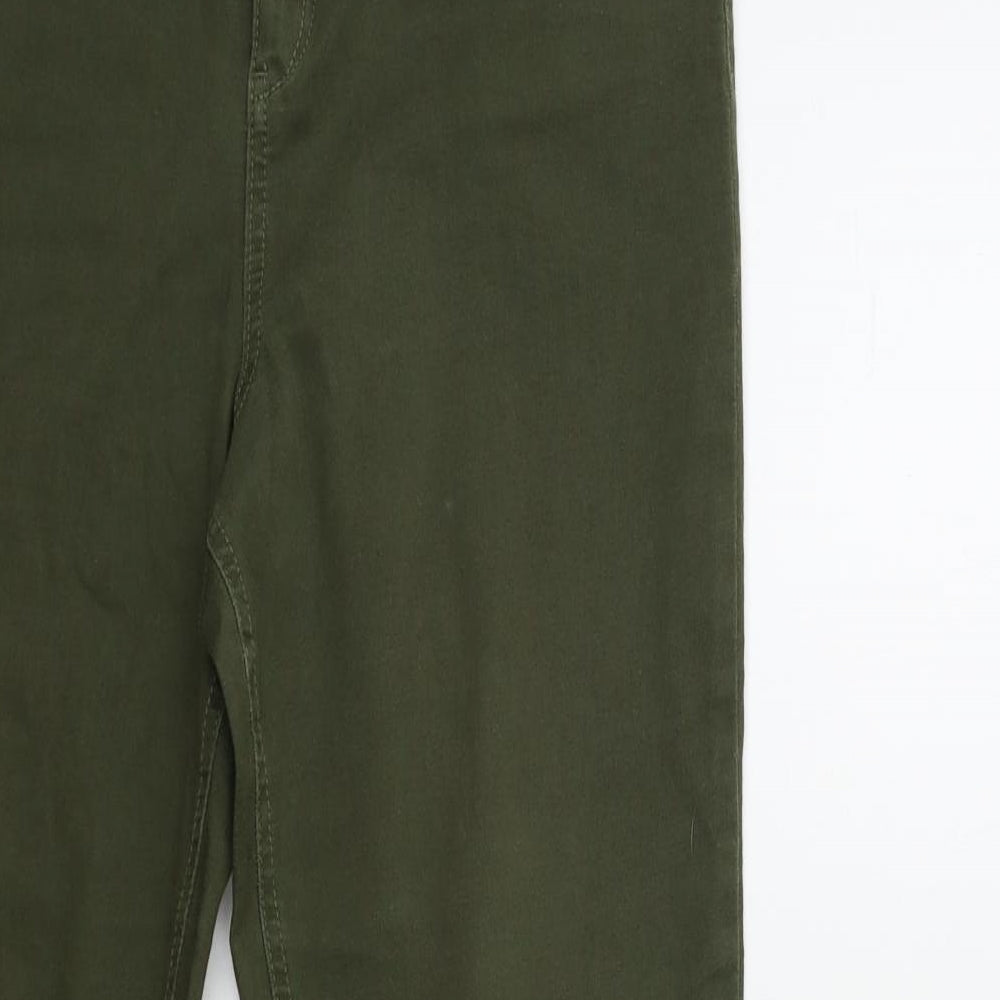 F&F Womens Green  Denim Skinny Jeans Size 14 L27 in