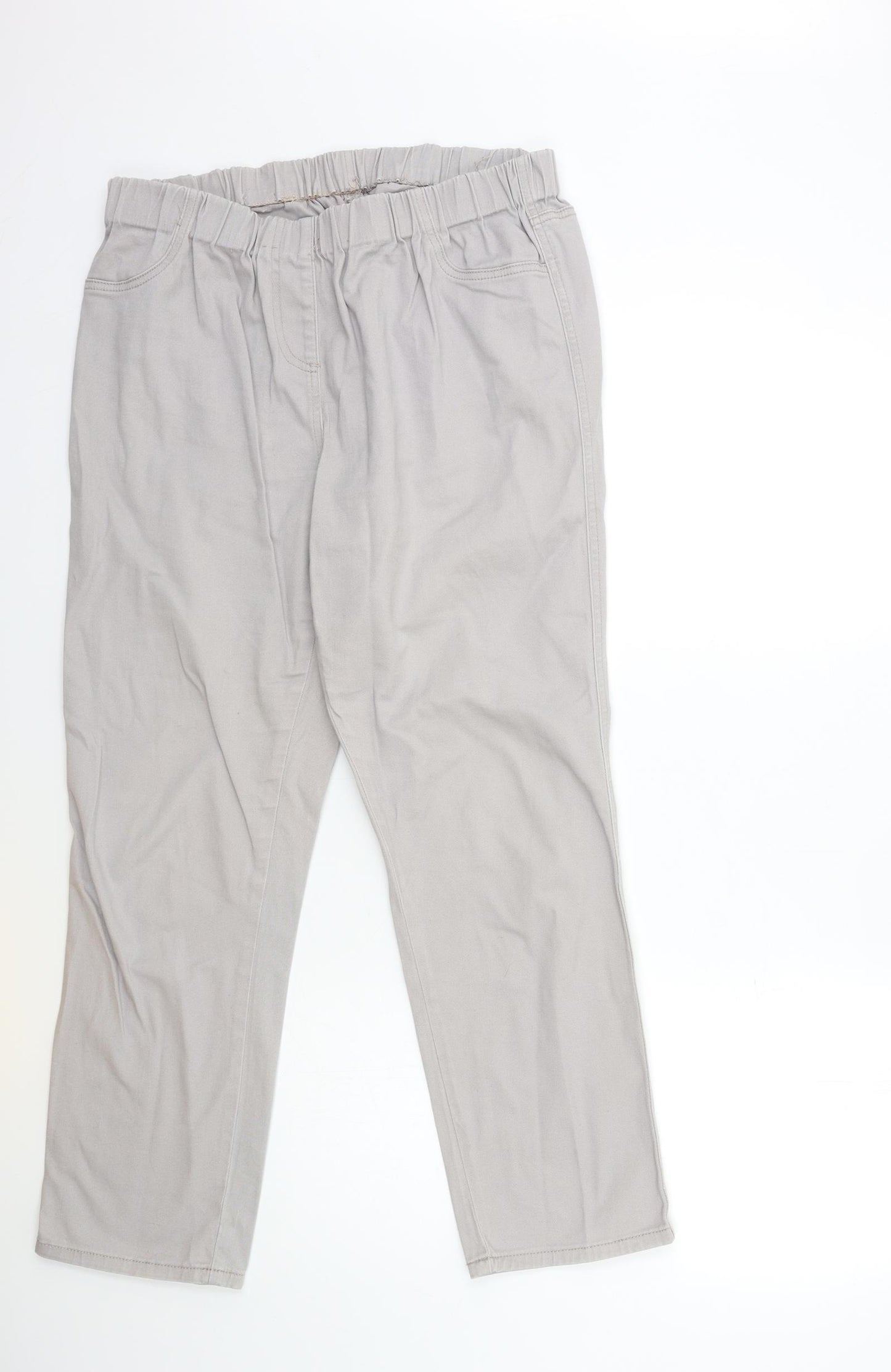George Womens Grey   Trousers  Size 18 L29 in