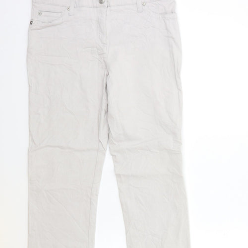 Zac & Rachel Womens Grey   Trousers  Size 8 L21 in