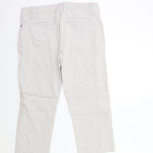 Zac & Rachel Womens Grey   Trousers  Size 8 L21 in