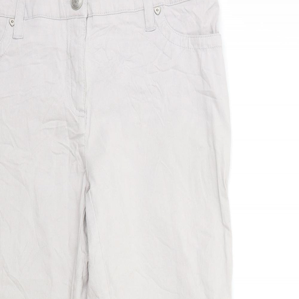 Zac & Rachel Womens Grey   Trousers  Size 8 L21 in