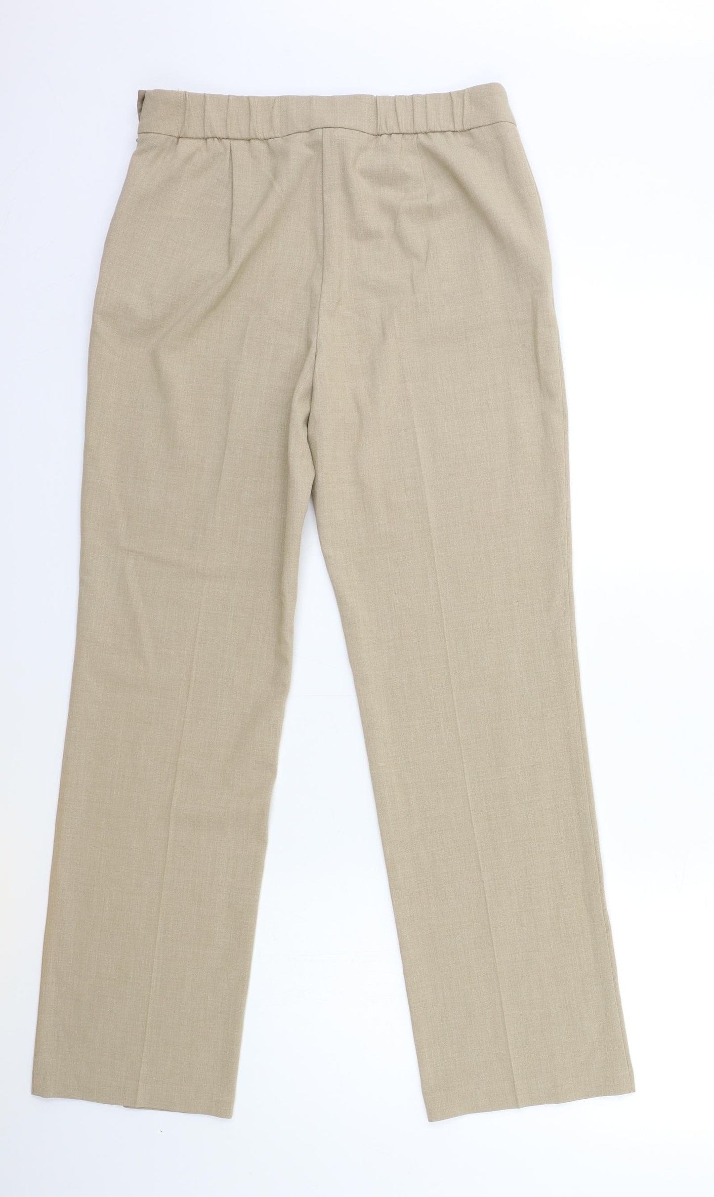 Marks and Spencer Womens Beige   Trousers  Size 10 L29 in