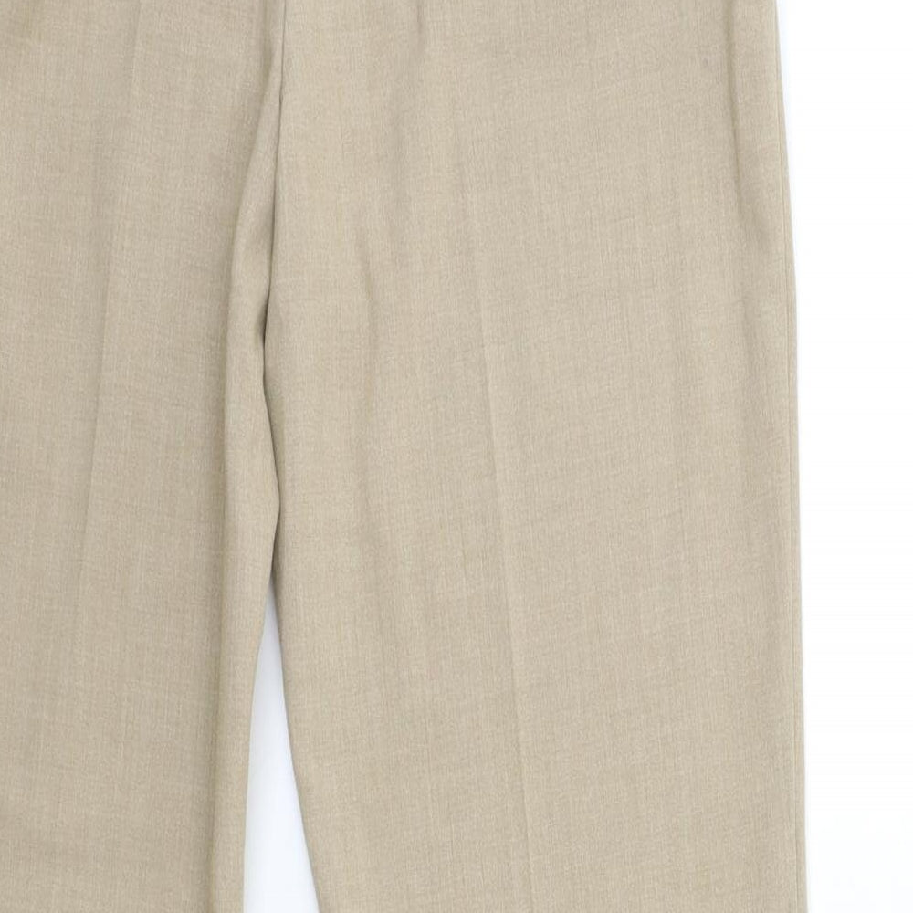 Marks and Spencer Womens Beige   Trousers  Size 10 L29 in
