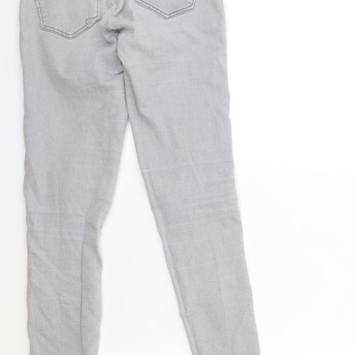 Preworn Womens Grey  Denim Skinny Jeans Size 23 in L31 in