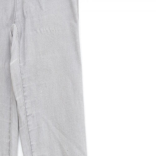 Preworn Womens Grey  Denim Skinny Jeans Size 23 in L31 in