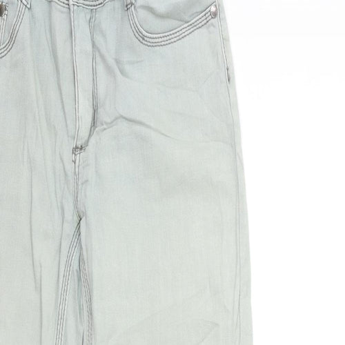 Preworn Womens Blue  Denim Cropped Jeans Size 10 L28 in