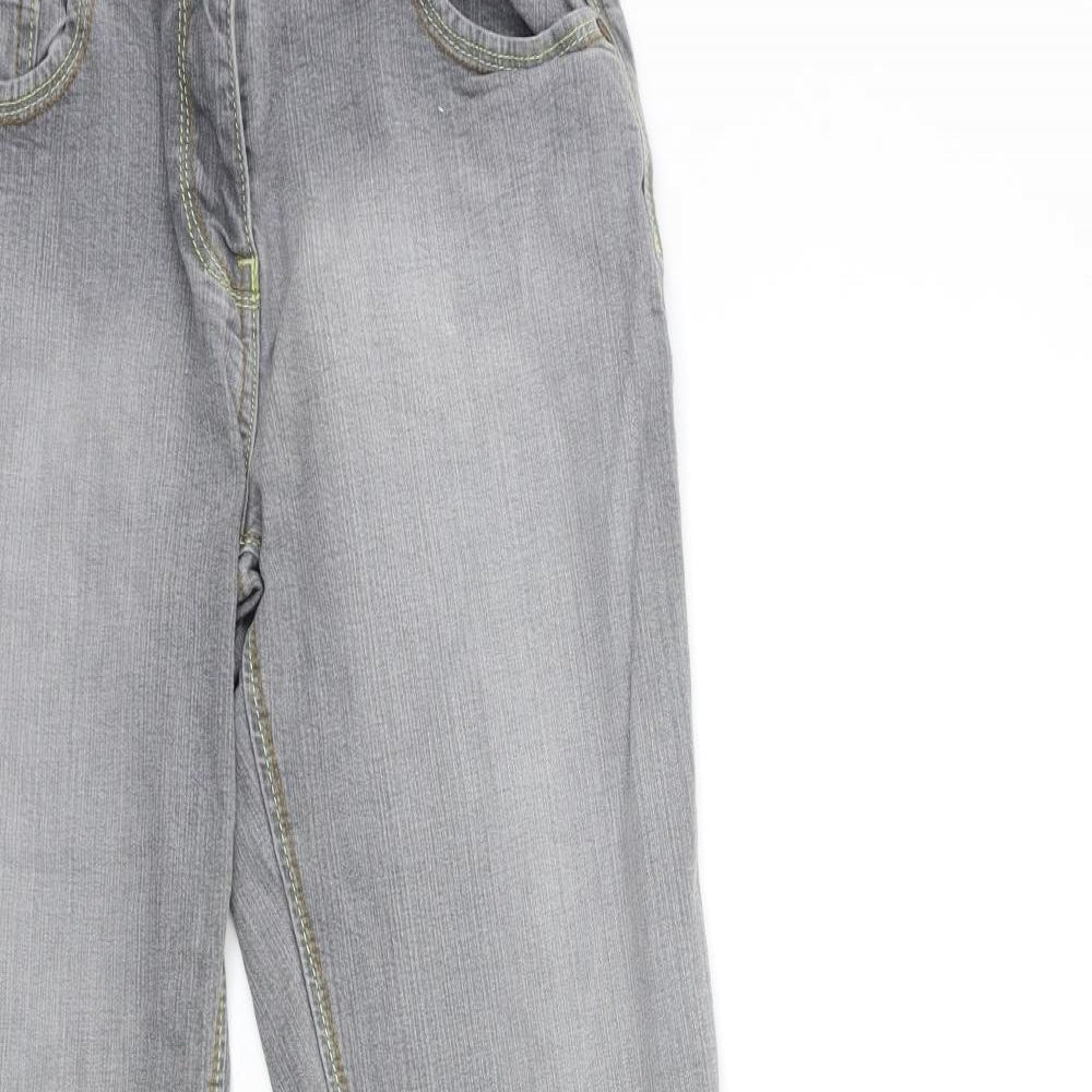 NEXT Womens Grey  Denim Bootcut Jeans Size 12 L30 in