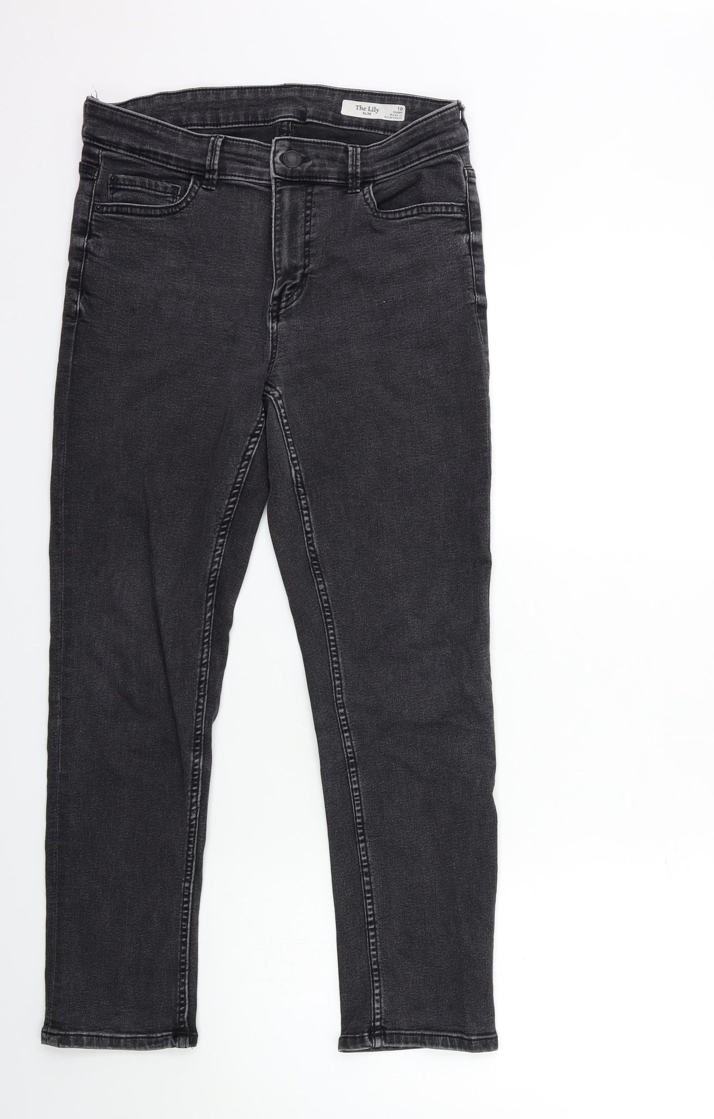 Marks and Spencer Womens Grey  Denim Skinny Jeans Size 10 L26 in