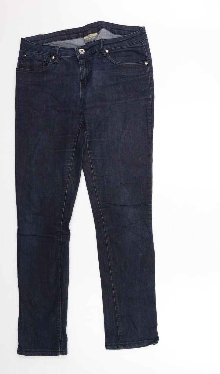 cig Womens Blue  Denim Straight Jeans Size 31 in L32 in