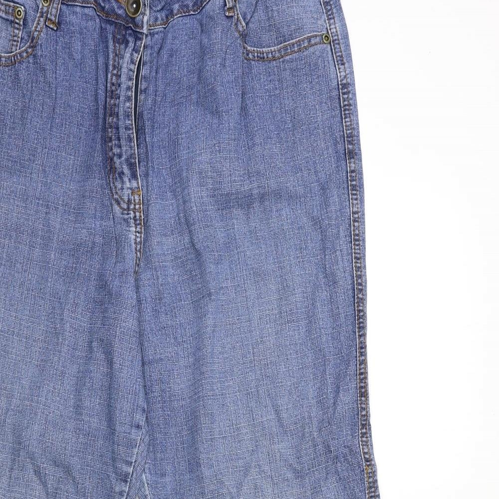 Preworn Womens Blue  Denim Straight Jeans Size 18 L29 in