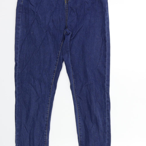 Boohoo Womens Blue  Denim Skinny Jeans Size 6 L28 in