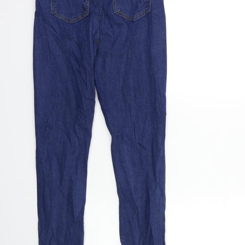 Boohoo Womens Blue  Denim Skinny Jeans Size 6 L28 in